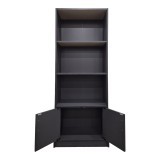 Bibliotekë Tekaro pakoworld në nuancë antraciti 60x29x166cm