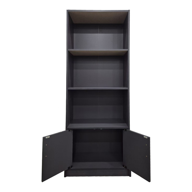 Bibliotekë Tekaro pakoworld në nuancë antraciti 60x29x166cm