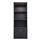 Bibliotekë Tekaro pakoworld në nuancë antraciti 60x29x166cm