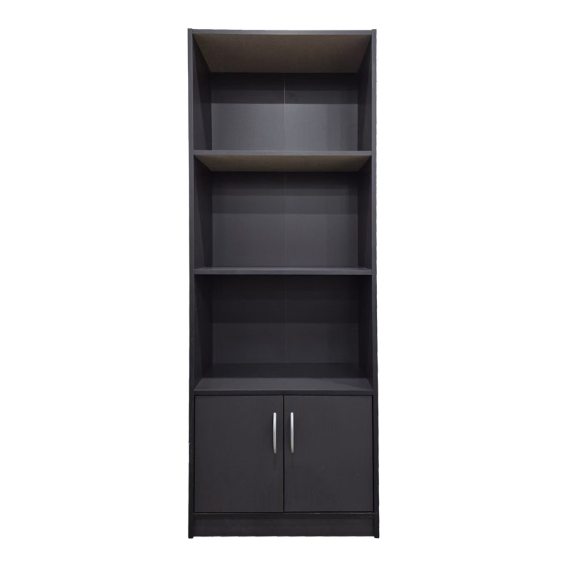 Bibliotekë Tekaro pakoworld në nuancë antraciti 60x29x166cm