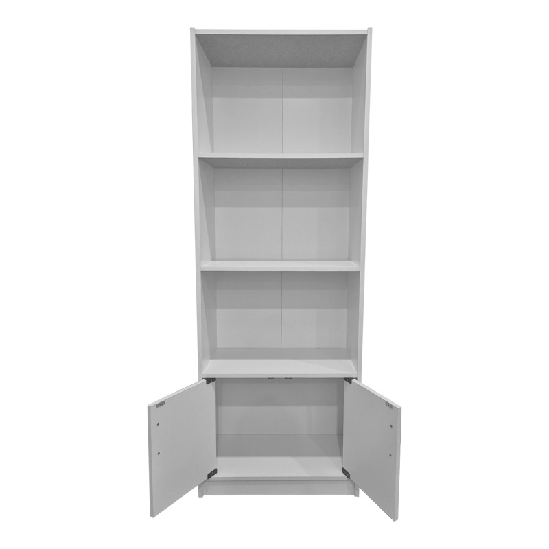 Bibliotekë Tekaro pakoworld në nuancë të bardhë 60x29x166cm