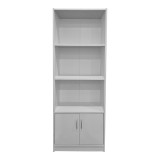 Bibliotekë Tekaro pakoworld në nuancë të bardhë 60x29x166cm