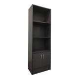 Bibliotekë Tekaro pakoworld në nuancë antraciti 57x33x180cm