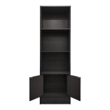 Bibliotekë Tekaro pakoworld në nuancë antraciti 57x33x180cm