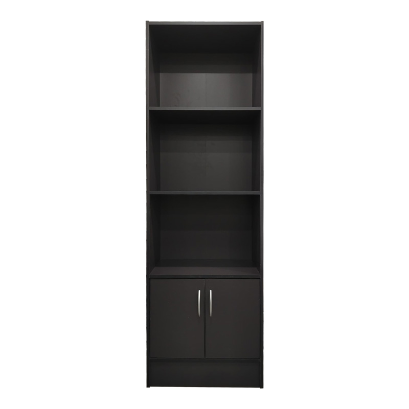 Bibliotekë Tekaro pakoworld në nuancë antraciti 57x33x180cm