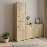 Dollap kolone Gabino pakoworld në nuancë sonoma 40x39x158cm