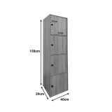 Dollap kolone Gabino pakoworld në nuancë sonoma 40x39x158cm