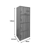Kabinet kolone Soline pakoworld në nuancë sonoma 40x34.5x120cm