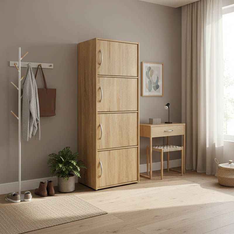 Kabinet kolone Soline pakoworld në nuancë sonoma 40x34.5x120cm