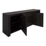 Bufe Kalya pakoworld në nuancë WENGE 220x49x89.5cm