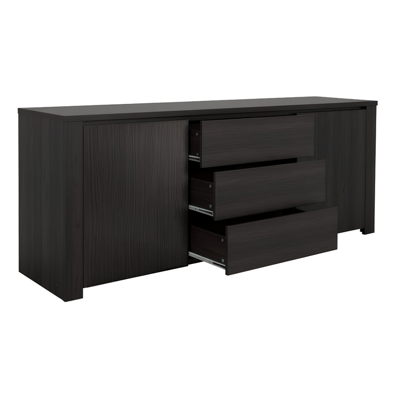 Bufe Kalya pakoworld në nuancë WENGE 220x49x89.5cm