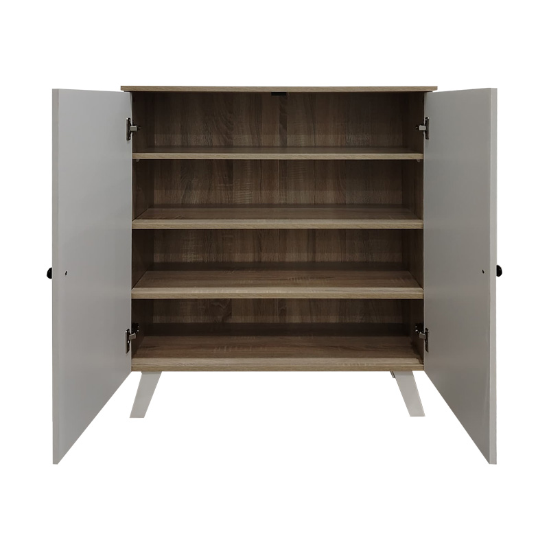 Raft-kabinet këpucësh Cathi pakoworld në nuancë të bardhë-SONOMA 80x34x95cm