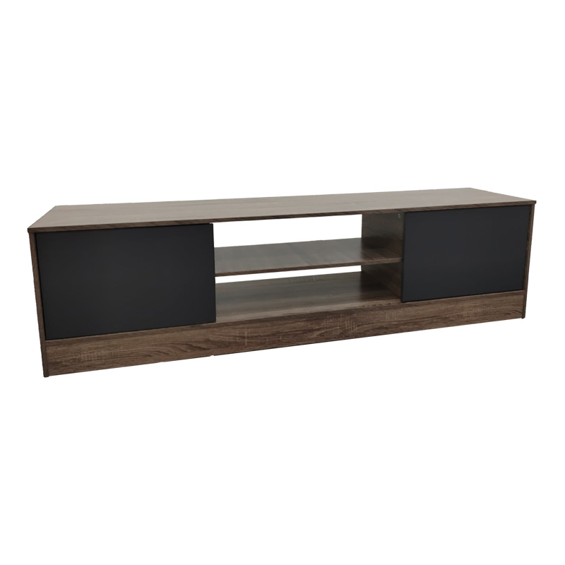 Komodinë TV Sasa pakoworld në nuancë lisi-antracit 150x35x41.5cm