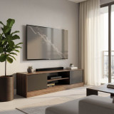 Komodinë TV Sasa pakoworld në nuancë lisi-antracit 150x35x41.5cm