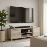 Kabinet TV Serank pakoworld në nuancë sonoma 120x40x40cm