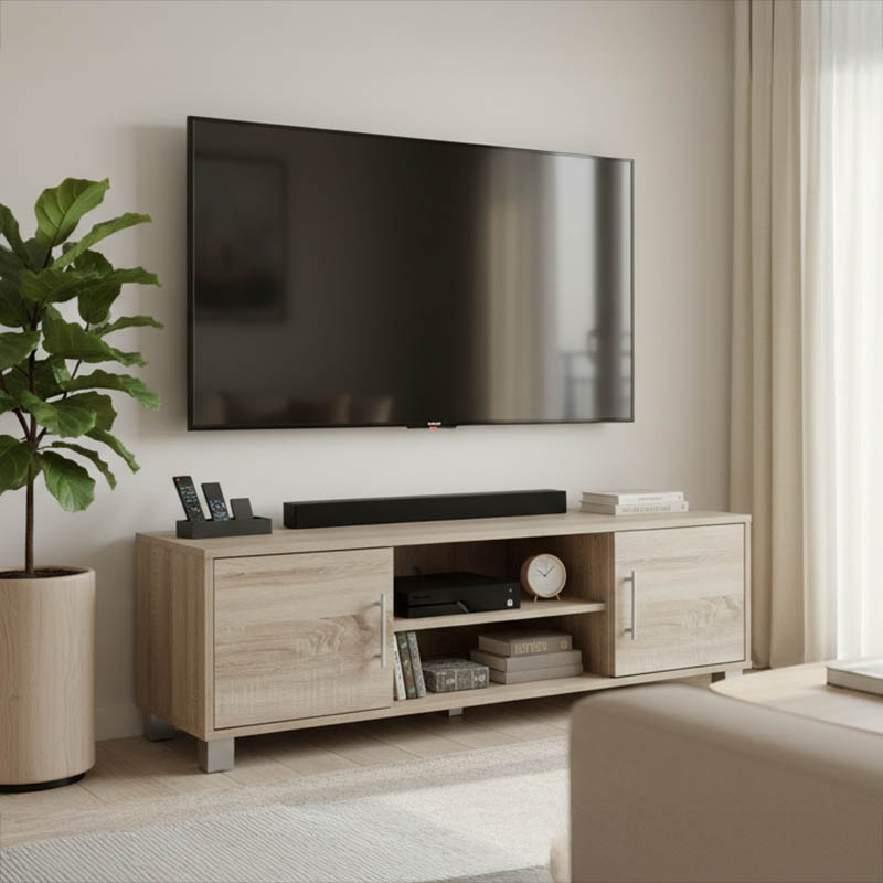 Kabinet TV Serank pakoworld në nuancë sonoma 120x40x40cm