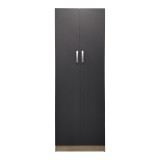 Dollap me dy dyer Athos pakoworld në ngjyrë sonoma-gri e errët 60x42x180cm