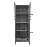 Dollap me dy dyer Athos pakoworld në ngjyrë sonoma-gri e errët 60x42x180cm