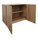 Dollap me dy dyer loft Athos pakoworld në ngjyrë sonoma 80x42x60cm
