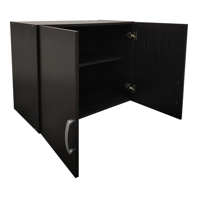 Dollap me dy dyer loft Athos pakoworld në ngjyrë wenge 80x42x60cm