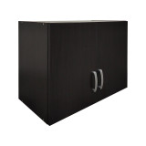Dollap me dy dyer loft Athos pakoworld në ngjyrë wenge 80x42x60cm