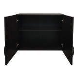 Dollap me dy dyer loft Athos pakoworld në ngjyrë wenge 80x42x60cm