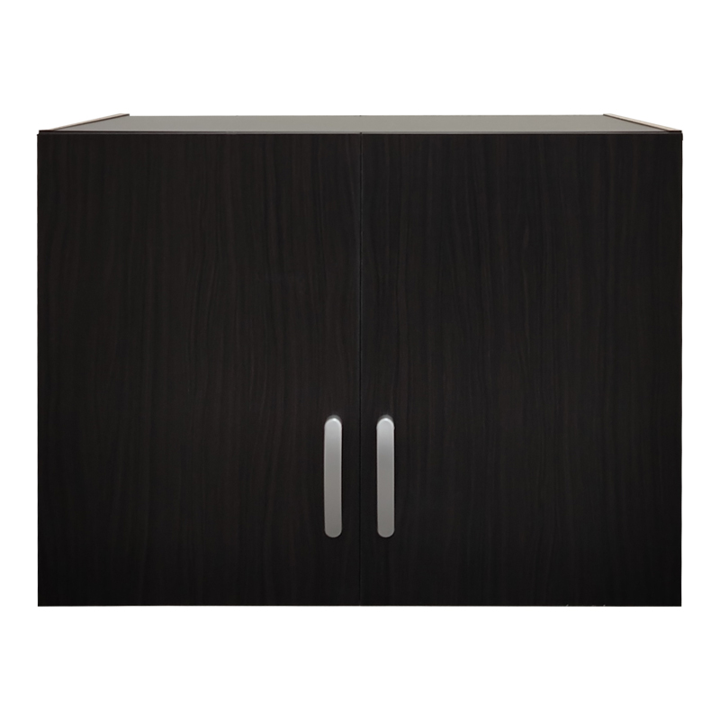 Dollap me dy dyer loft Athos pakoworld në ngjyrë wenge 80x42x60cm