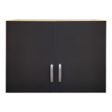 Dollap me dy dyer loft Athos pakoworld në ngjyrë sonoma-gri e errët 80x42x60cm
