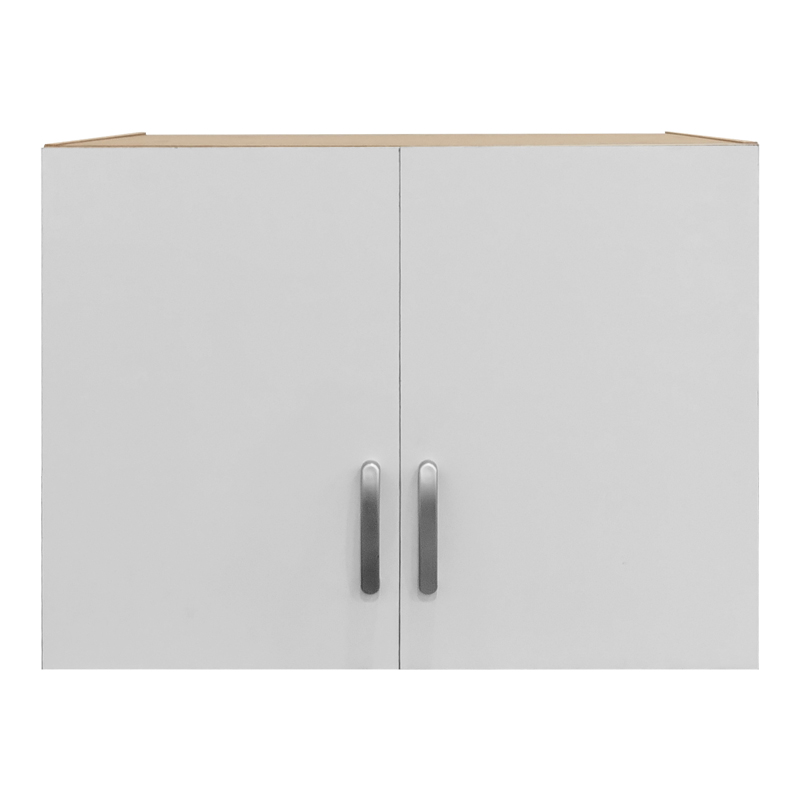 Dollap me dy dyer loft Athos pakoworld në ngjyrë sonoma-e bardhë 80x42x60cm