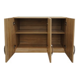 Dollap me tre dyer loft Athos pakoworld në ngjyrë SONOMA 90x41.5x60cm