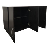 Dollap me tre dyer loft Athos pakoworld në ngjyrë WENGE 90x41.5x60cm