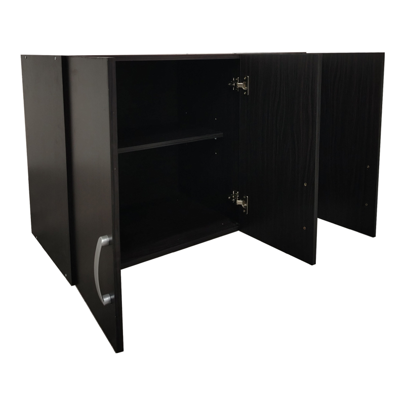 Dollap me tre dyer loft Athos pakoworld në ngjyrë WENGE 90x41.5x60cm