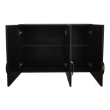 Dollap me tre dyer loft Athos pakoworld në ngjyrë WENGE 90x41.5x60cm