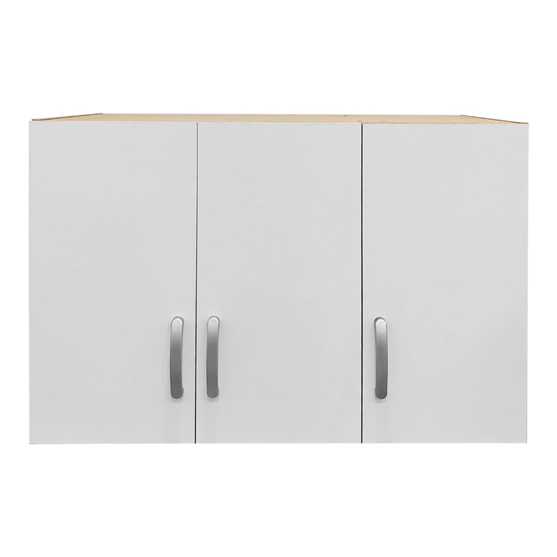 Dollap me tre dyer loft Athos pakoworld në ngjyrë sonoma-e bardhë 90x41.5x60cm