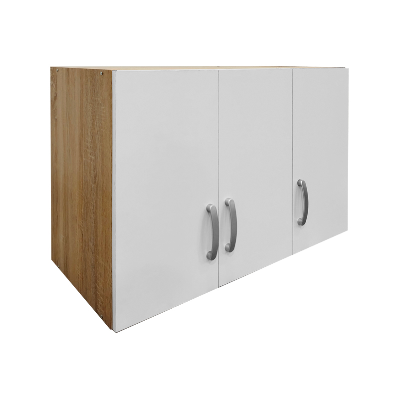 Dollap me tre dyer loft Athos pakoworld në ngjyrë sonoma-e bardhë 90x41.5x60cm