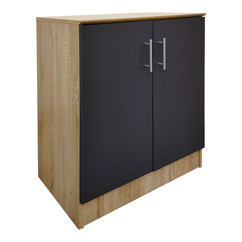 Dollap këpucësh për 6 palë këpucë Souken pakoworld në ngjyrë sonoma-gri të errët 60x40x80cm