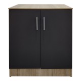 Dollap këpucësh për 6 palë këpucë Souken pakoworld në ngjyrë sonoma-gri të errët 60x40x80cm