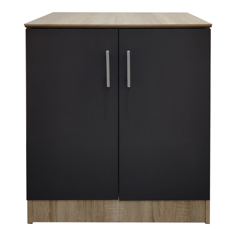 Dollap këpucësh për 6 palë këpucë Souken pakoworld në ngjyrë sonoma-gri të errët 60x40x80cm