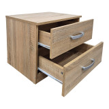 Komodina Athos pakoworld në nuancë sonoma 48x40x41.5cm