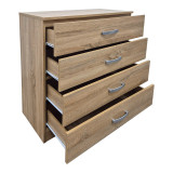 Komodinë Athos pakoworld në nuancë sonoma 80x40x79cm