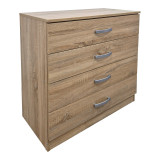 Komodinë Athos pakoworld në nuancë sonoma 80x40x79cm