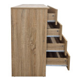 Komodinë Athos pakoworld në nuancë sonoma 80x40x79cm