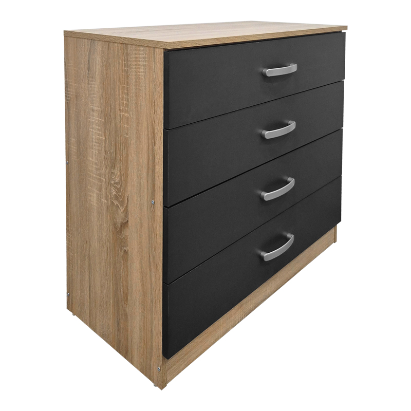 Komodin Athos pakoworld në nuancë sonoma-antracit 80x40x79cm