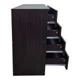 Komodinë Athos pakoworld në nuancë wenge 80x40x79cm