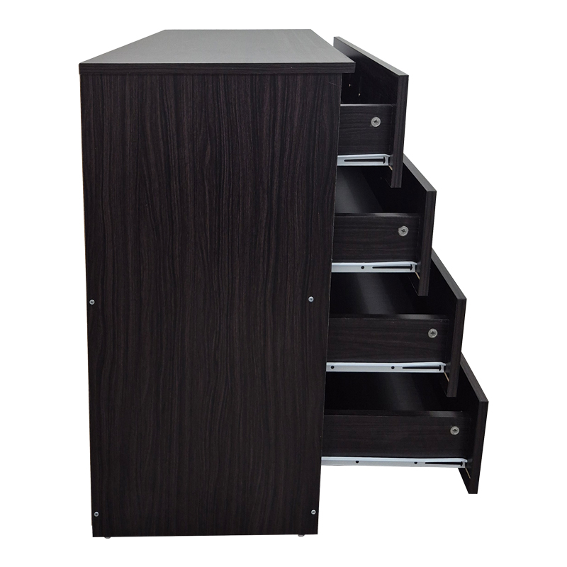 Komodinë Athos pakoworld në nuancë wenge 80x40x79cm