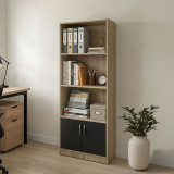 Bibliotekë Tekaro pakoworld sonoma-antracit 60x29x166cm