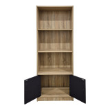 Bibliotekë Tekaro pakoworld sonoma-antracit 60x29x166cm