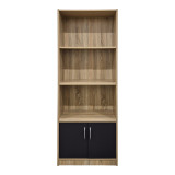 Bibliotekë Tekaro pakoworld sonoma-antracit 60x29x166cm