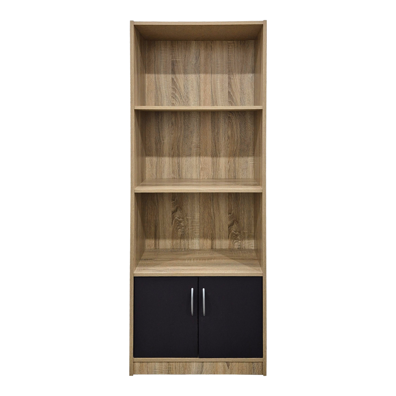 Bibliotekë Tekaro pakoworld sonoma-antracit 60x29x166cm