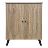 Raft-kabinet këpucësh Cathi pakoworld sonoma 80x34x95cm